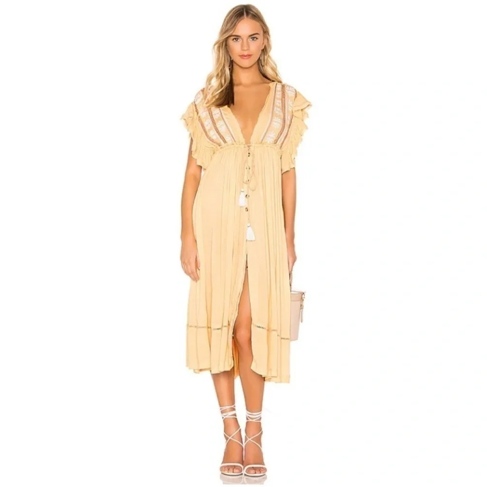 Free People Free People Bali Will Wait For You Midi Dress - Picture 8 of 15